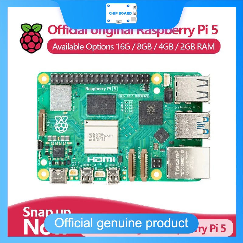 Raspberry Pi 5 8Gb Board - Computador oficial de placa única Raspberry
