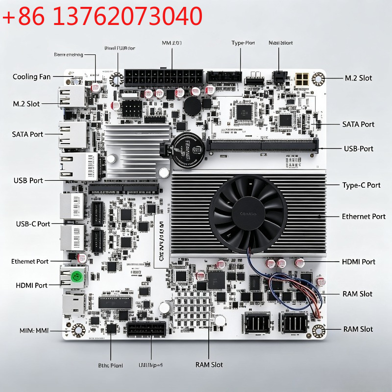Nas Motherboard 8 Sata Mini Itx - Placa-mãe Mini ITX NAS com N150/N355,