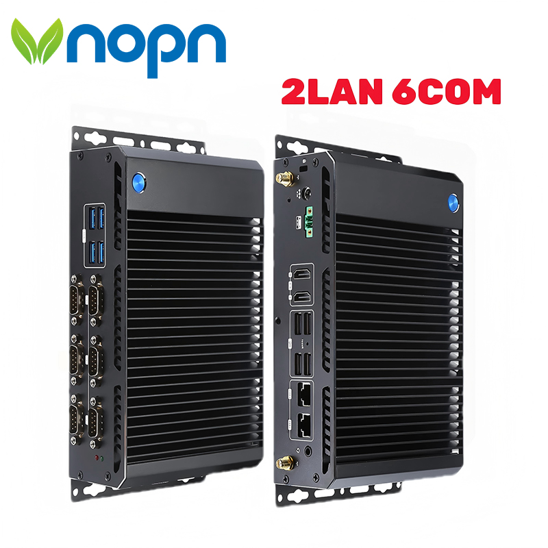 Fanless Industrial Pc Rs485 Core I7 - VNOPN Mini PC industrial sem ventilador