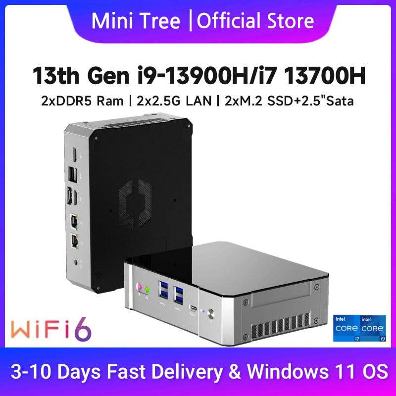 Intel Core I9 13900H Mini Pc - Mini PC para jogos de 13a