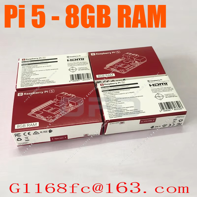 Raspberry Pi 5 8Gb Board - Placa de Desenvolvimento Pi 5 com