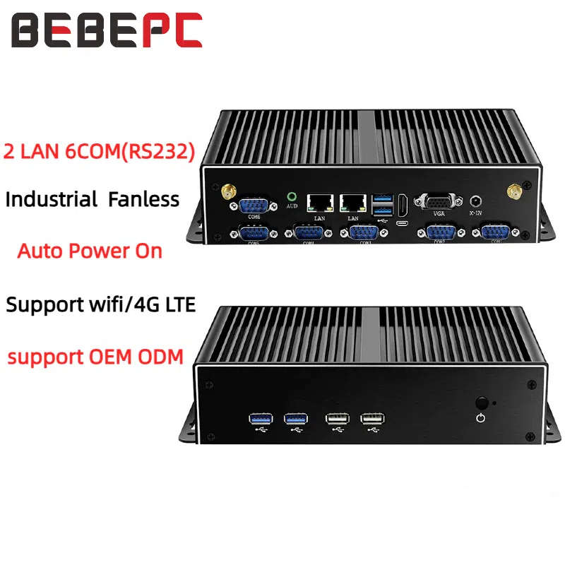 Fanless Industrial Pc Rs485 Core I7 - Mini PC Industrial Fanless Dual LAN
