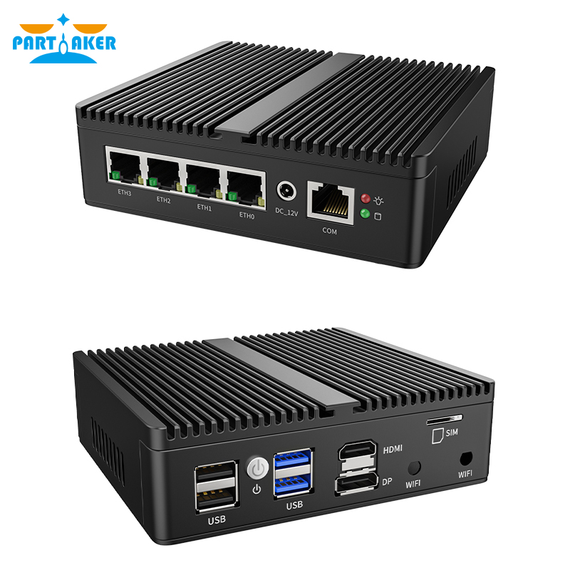 Mini PC Partaker N5105 N150 J4 - Pfsense Firewall Router 2.5G 4 I226 avaliação e preço