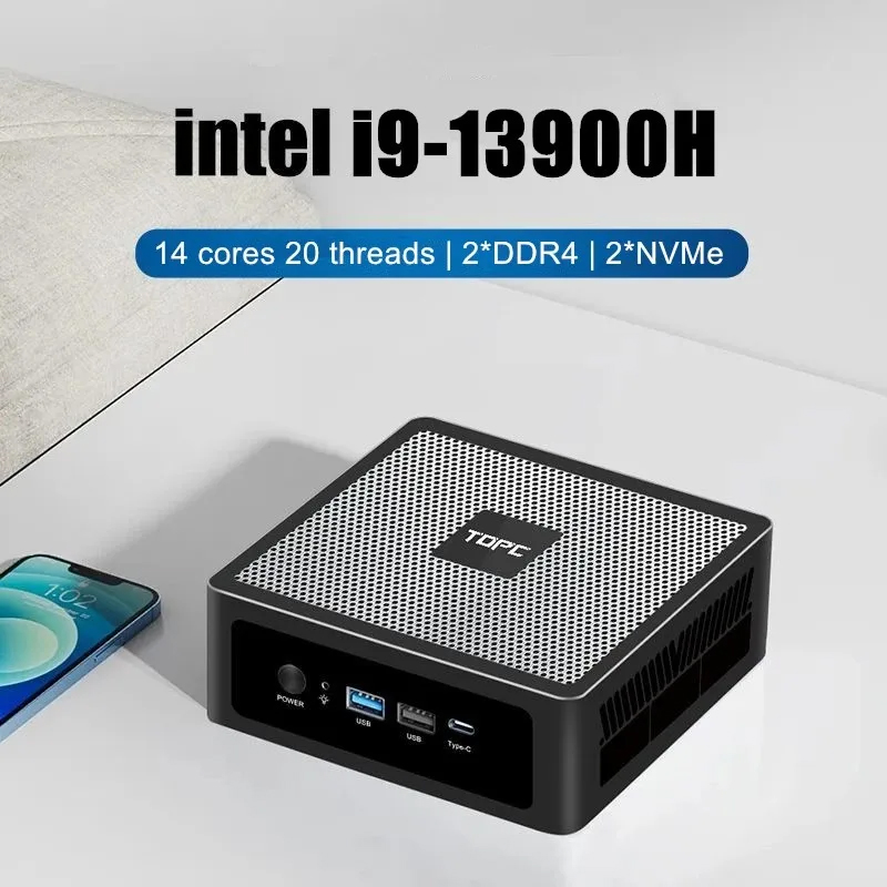 TOPC Mini PC 13a geração Intel - Intel Core I9 13900H Mini Pc avaliação e preço