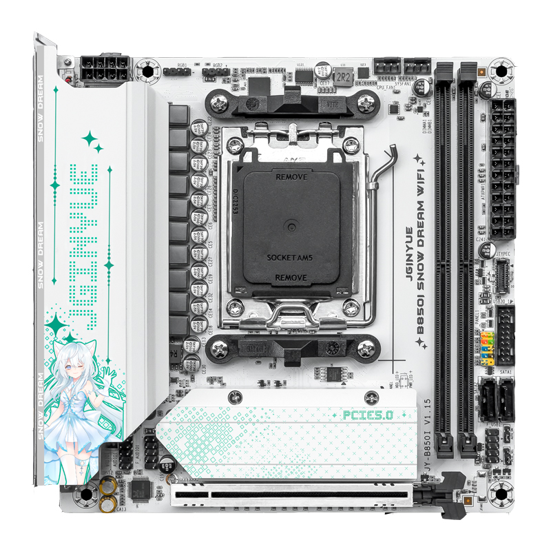 Placa-Mãe WiFi JGINYUE B850i S - Nas Motherboard 8 Sata Mini Itx avaliação e preço