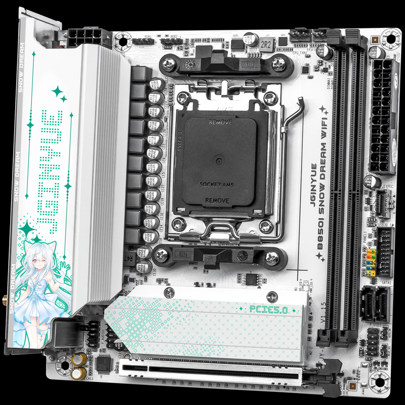 Placa-Mãe WiFi JGINYUE B850i S - Nas Motherboard 8 Sata Mini Itx avaliação e preço