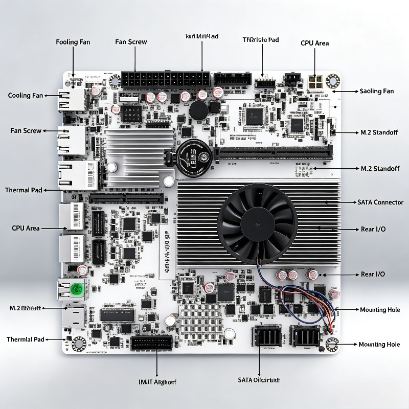 Placa-mãe Mini ITX NAS com N15 - Nas Motherboard 8 Sata Mini Itx avaliação e preço