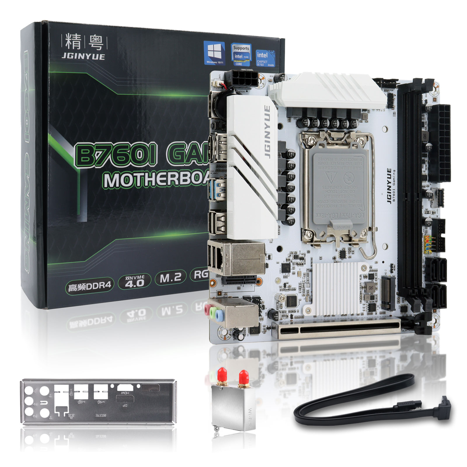 Placa-Mãe JGINYUE B760 LGA 170 - Lga1700 Itx Motherboard Ddr5 avaliação e preço