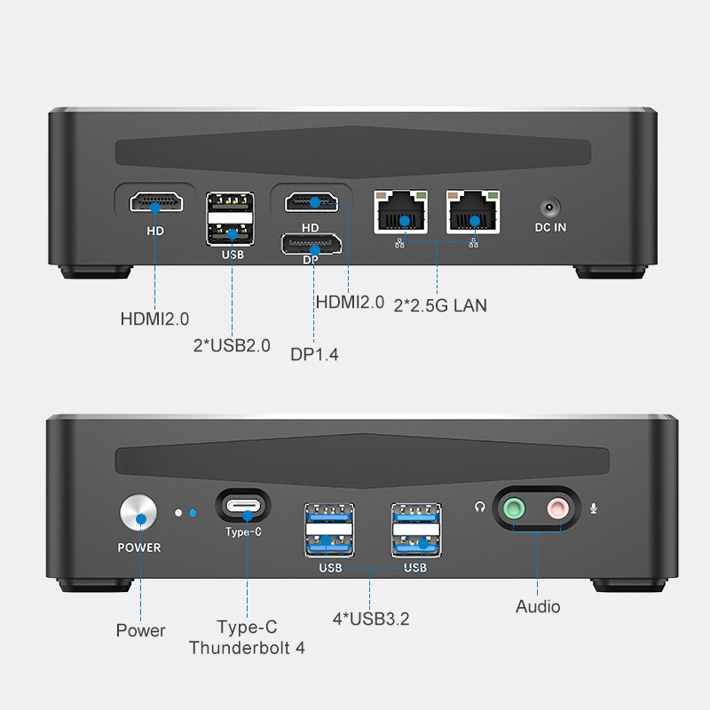 Computador de mesa poderoso co - Intel Core I9 13900H Mini Pc avaliação e preço